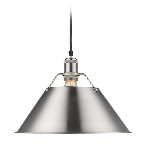 Golden Lighting Orwell Large Pendant in Pewter by Golden Lighting 3306-L PW-PW