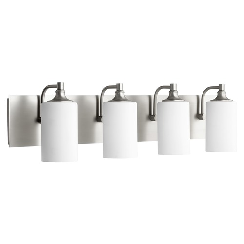 Quorum Lighting Celeste Satin Nickel Bathroom Light by Quorum Lighting 5009-4-65