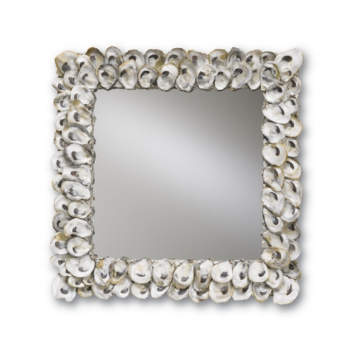 Currey and Company Lighting Oyster Shell 20x20 Mirror by Currey & Company 1348