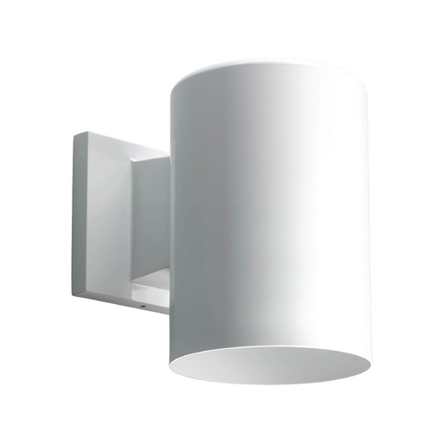 Progress Lighting Cylinder White Outdoor Wall Light by Progress Lighting P5674-30