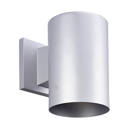 Progress Lighting Cylinder Metallic Gray Outdoor Wall Light by Progress Lighting P5674-82