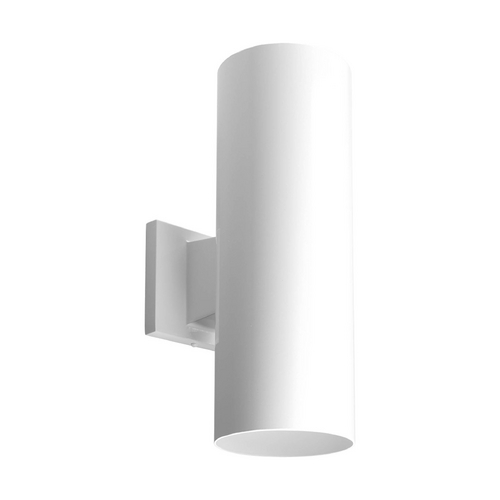Progress Lighting Cylinder White Outdoor Wall Light by Progress Lighting P5675-30