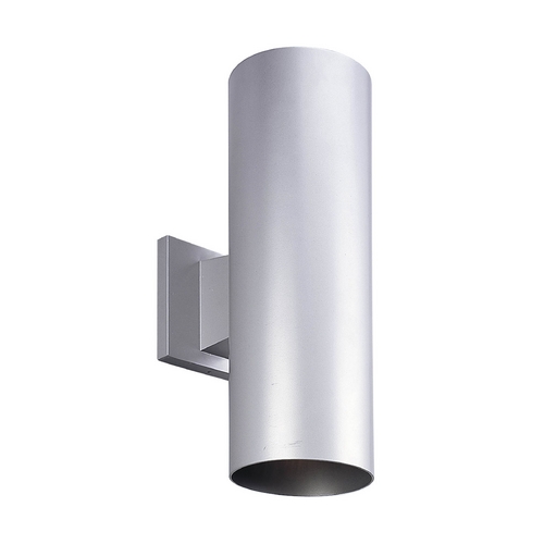 Progress Lighting Cylinder Metallic Gray Outdoor Wall Light by Progress Lighting P5675-82