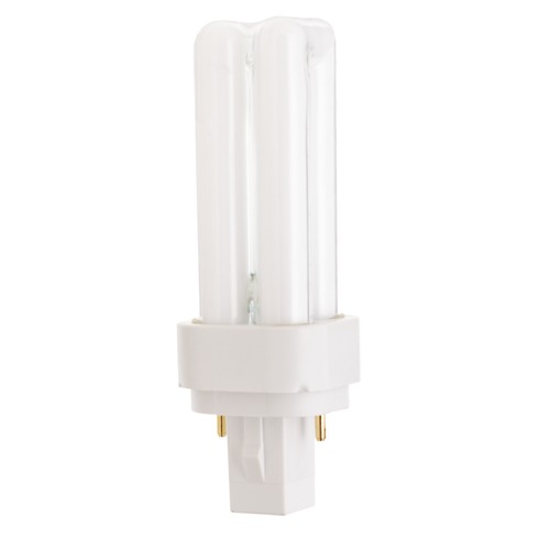 Satco Lighting Compact Fluorescent Quad Tube Light Bulb 2-Pin Base 3500K by Satco Lighting S6716