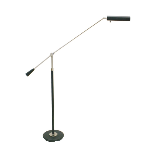 House of Troy Lighting Grand Piano Counter Balance Floor Lamp in Satin Nickel & Black by House of Troy Lighting PFL-527
