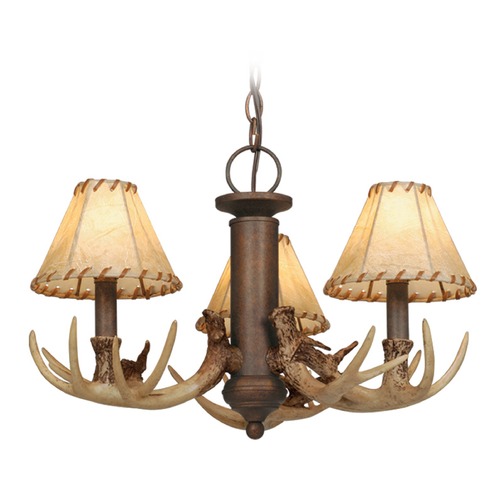 Vaxcel Lighting Lodge Weathered Patina Mini-Chandelier by Vaxcel Lighting LK33053WP