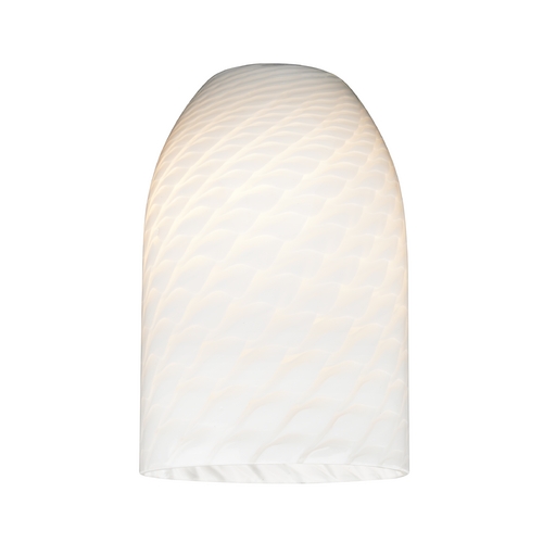 Design Classics Lighting White Art Glass Shade - Lipless with 1-5/8-Inch Fitter Opening GL1020D