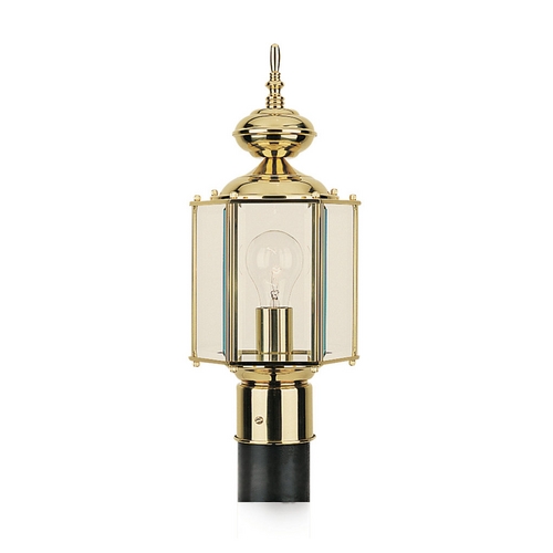 Generation Lighting Classico Post Light in Polished Brass by Generation Lighting 8209-02