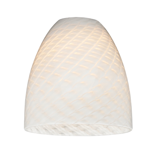 Design Classics Lighting White Art Glass Shade - Lipless with 1-5/8-Inch Fitter Opening GL1020MB