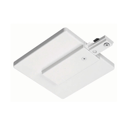 Juno Lighting Group Juno Trac-Lites White End Feed Connector and Outlet Box Cover R21 WH