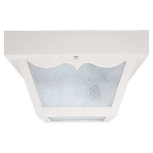 Capital Lighting 10-Inch Outdoor Flush Mount in White by Capital Lighting 9239WH