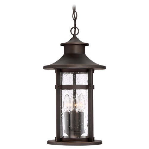 Minka Lavery Highland Ridge Oil Rubbed Bronze with Gold Highlights Outdoor Hanging Light by Minka Lavery 72554-143C