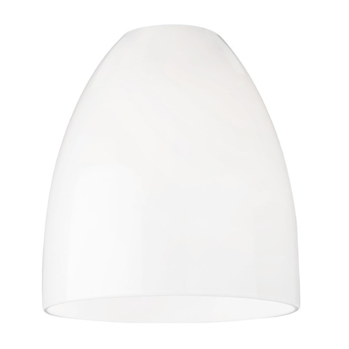 Design Classics Lighting Fuse Shiny Opal Modern Bell Glass by Design Classics GL1024MB