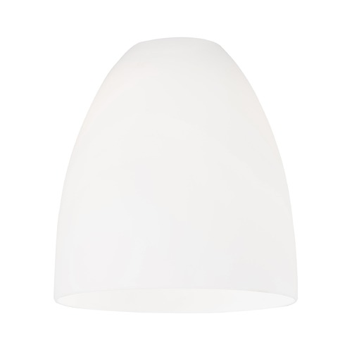Design Classics Lighting White Glass Bell Shade - Lipless with 1-5/8-Inch Fitter Opening GL1028MB