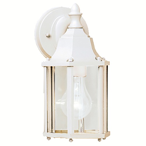 Kichler Lighting Outdoor Wall Light with Clear Glass in White by Kichler Lighting 9774WH