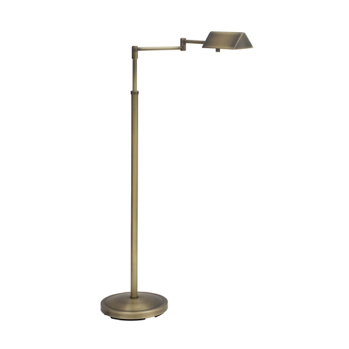 House of Troy Lighting Pinnacle Adjustable Pharmacy Floor Lamp in Antique Brass by House of Troy Lighting PIN400-AB