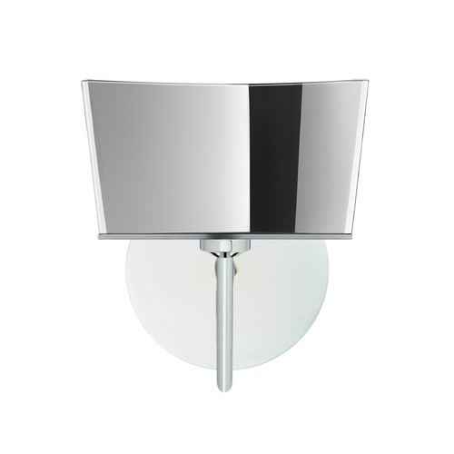 Besa Lighting Besa Lighting Groove Frosted Glass Chrome Sconce 1SW-6773MR-CR