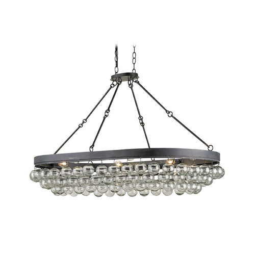 Currey and Company Lighting Modern Pendant Light in French Black Finish 9888