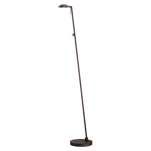 George Kovacs Lighting George's Reading Room LED Floor Lamp in Copper Bronze Patina by George Kovacs P4334-647
