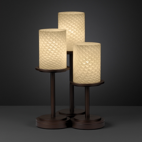 Justice Design Group Justice Design Group Fusion Collection Table Lamp FSN-8797-10-WEVE-DBRZ