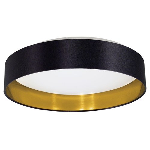 Eglo Lighting Eglo Maserlo Black & Gold LED Flushmount Light 31622A