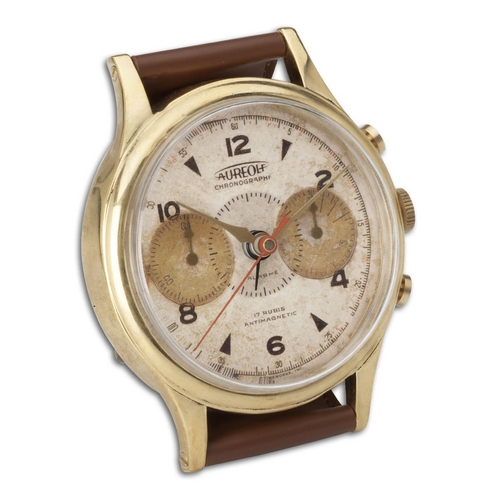 Uttermost Brass Wristwatch Alarm Round Aureole Clock