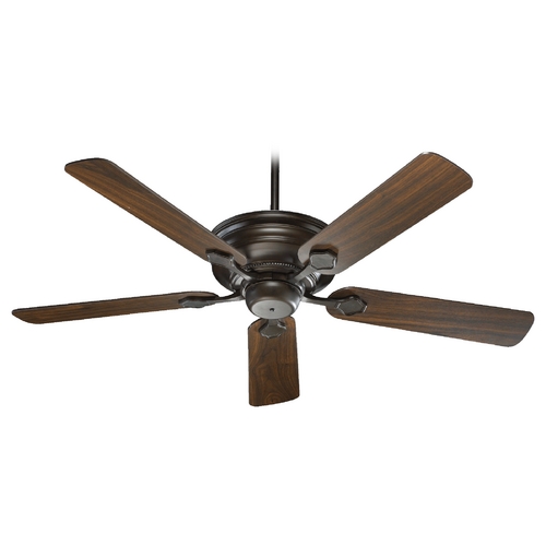 Quorum Lighting Barclay Oiled Bronze Ceiling Fan Without Light by Quorum Lighting 76525-86