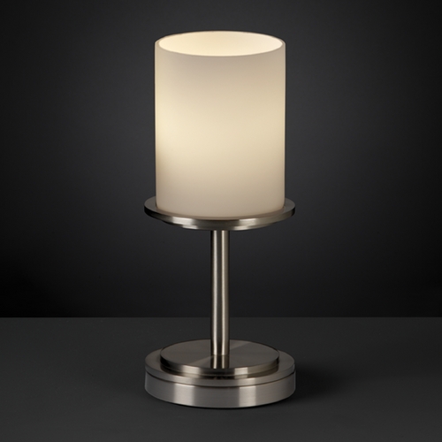 Justice Design Group Justice Design Group Fusion Collection Table Lamp FSN-8798-10-OPAL-NCKL