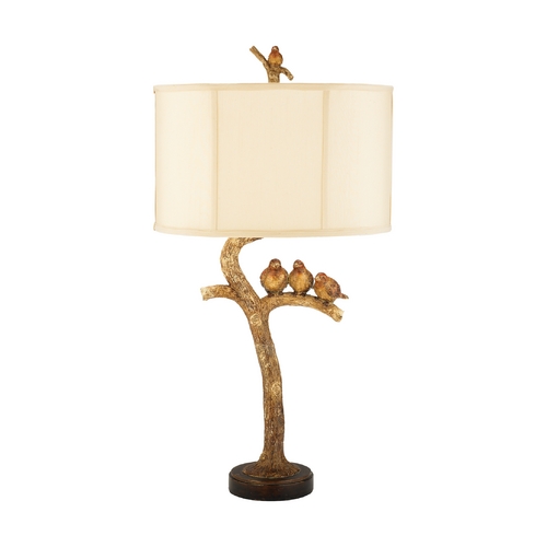 Elk Lighting Table Lamp with White Shade 93-052