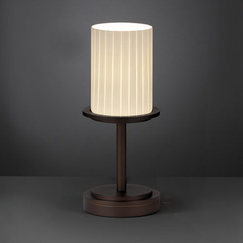 Justice Design Group Justice Design Group Fusion Collection Table Lamp FSN-8798-10-RBON-DBRZ