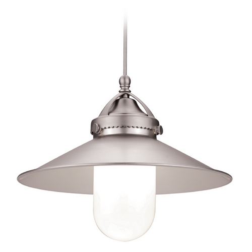 WAC Lighting Early Electric Collection Brushed Nickel LED Track Pendant by WAC Lighting QP-LED481-BN&BN