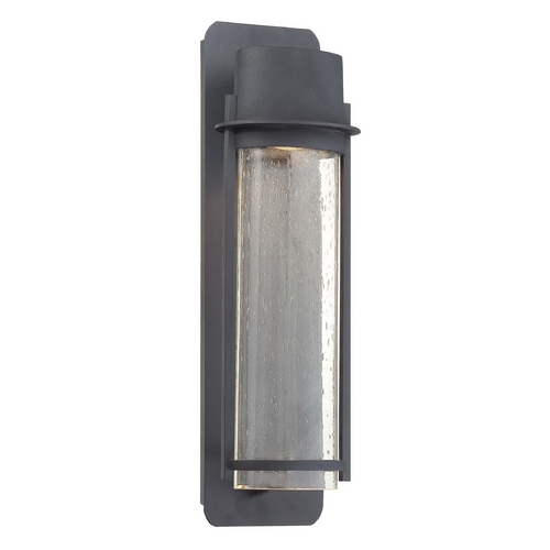Minka Lavery Outdoor Wall Light with Clear Glass in Black by Minka Lavery 72253-66