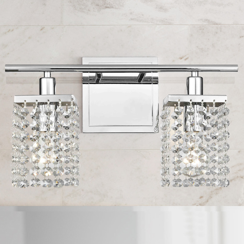Ashford Classics Lighting 2-Light Crystal Bathroom Vanity Light 2275-26