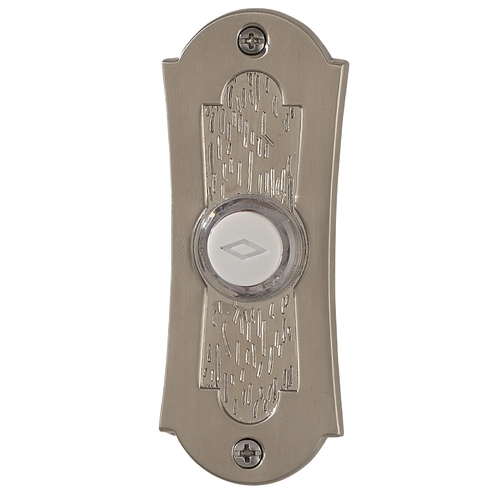 Satin Nickel Lighted Doorbell Button Pb27Lsn
