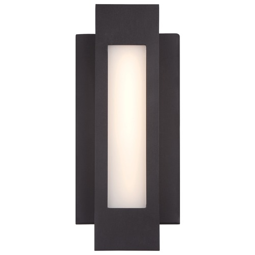 George Kovacs Lighting Insert LED Sconce in Pebble Bronze by George Kovacs P1230-286-L