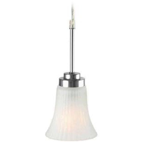 Lite Source Lighting Modern Mini Pendant with White Glass by Lite Source Lighting LS-19941SS/FRO