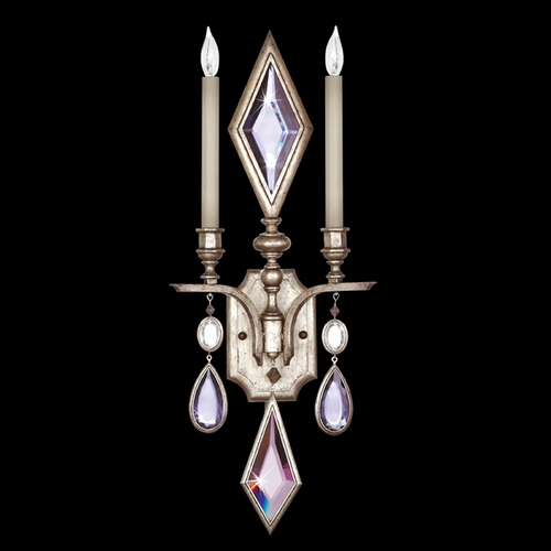 Fine Art Lamps Fine Art Lamps Encased Gems Vintage Silver Leaf Sconce 729050-1ST