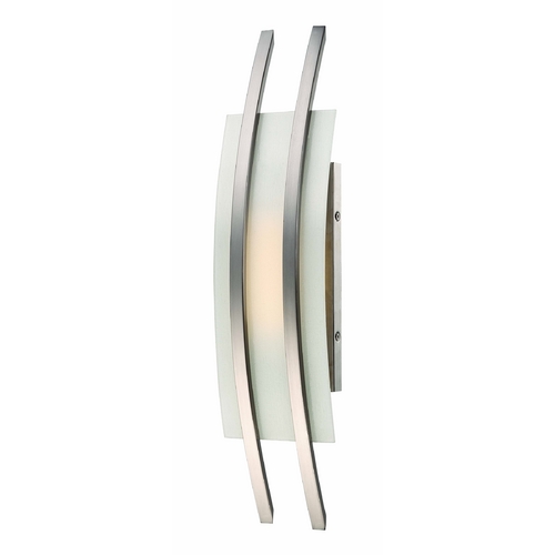 Nuvo Lighting Modern LED Sconce Wall Light in Brush Nickel by Nuvo Lighting 62/102