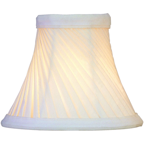 Lite Source Lighting Pleated Eggshell Bell Lamp Shade with Clip-On Assembly by Lite Source Lighting CH528-6