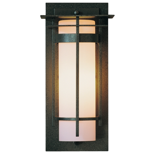 Hubbardton Forge Lighting Outdoor Wall Light in Iron Finish - 12-1/2 Inches Tall 305992-SKT-20-GG0066
