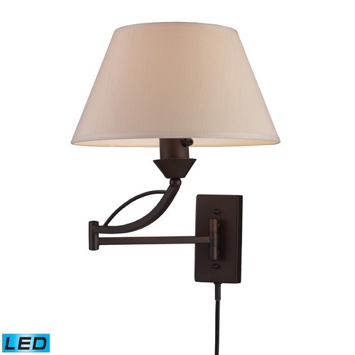 Elk Lighting Elk Lighting Elysburg Aged Bronze LED Swing Arm Lamp 17026/1-LED