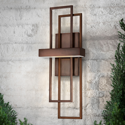 Nuvo Lighting Modern LED Sconce Wall Light in Hazel Bronze by Nuvo Lighting 62/125