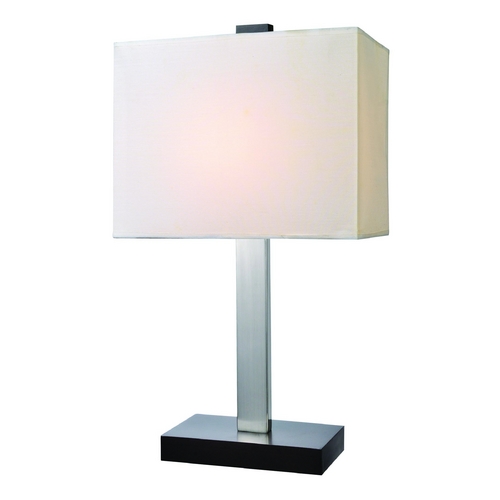 Lite Source Lighting Maddox Polished Steel and Black Table Lamp by Lite Source Lighting LS-22316