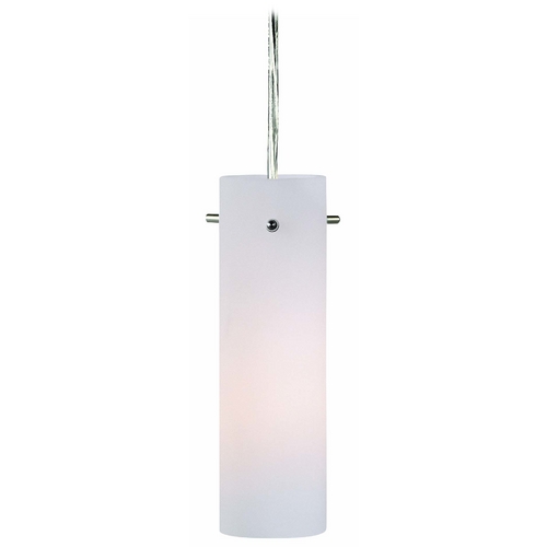 Lite Source Lighting Modern Mini Pendant with White Glass by Lite Source Lighting LS-19112PS/FRO