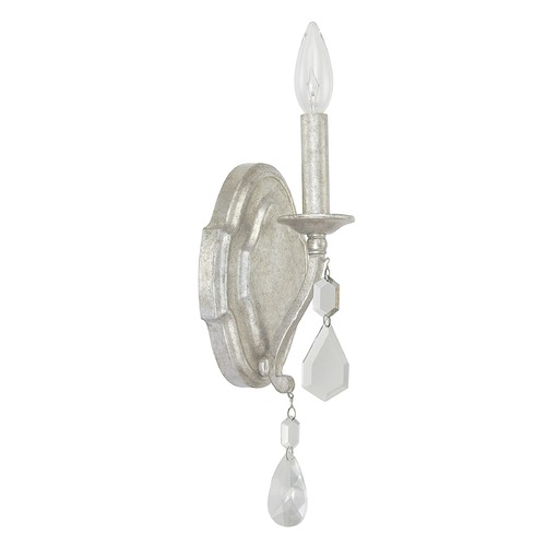 Capital Lighting Blakely 13.25-Inch Wall Sconce in Antique Silver by Capital Lighting 1616AS-CR
