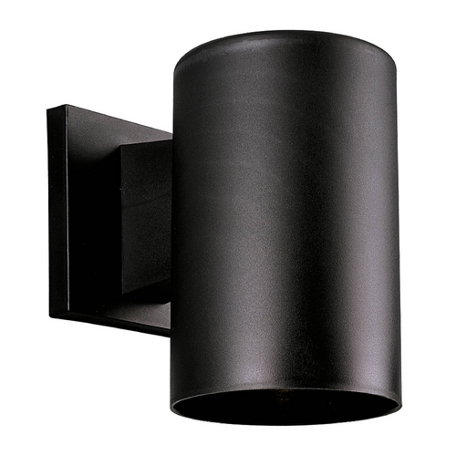 Progress Lighting Cylinder Black Outdoor Wall Light by Progress Lighting P5712-31