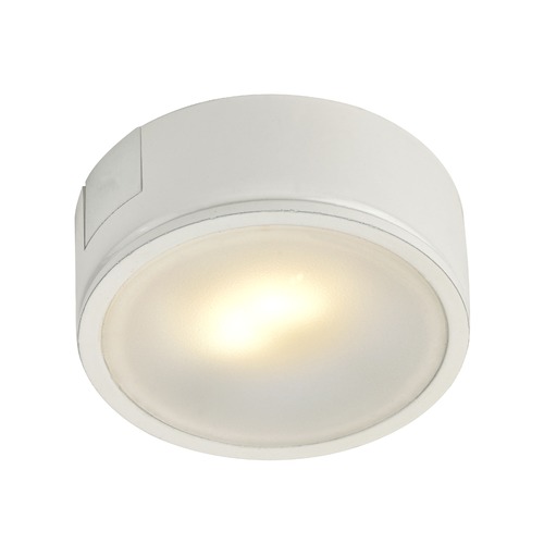Recesso Lighting by Dolan Designs 120 Volt White LED Puck Light Surface Mount 2700K 260 Lumens UCPS-2700-WH