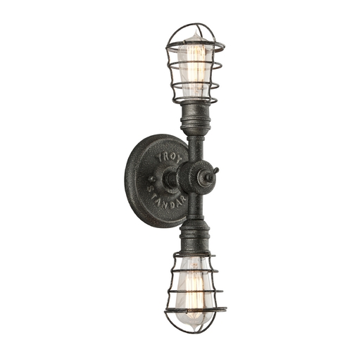 Troy Lighting Conduit Old Silver Sconce by Troy Lighting B3812