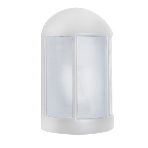 Besa Lighting Frosted Glass Outdoor Wall Light White Costaluz by Besa Lighting 315253-FR