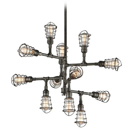 Troy Lighting Conduit Old Silver Pendant by Troy Lighting F3817